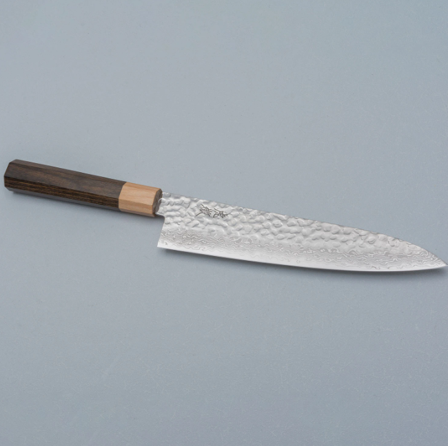 Pisau Dapur Jepang Kotetsu VG10 Tsuchime Damascus Wa-Gyuto 210mm