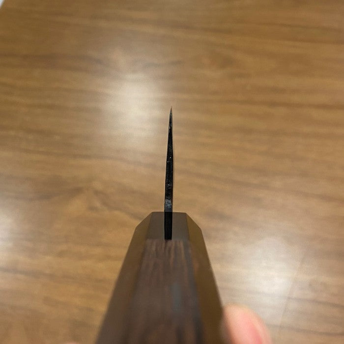 Japanese Artisan Knife Hatsukokoro Kurogane AO#2 Kurouchi Bunka 165mm