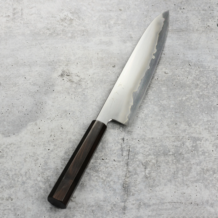 Pisau Dapur Jepang Tetsujin Saku Silver#3 Micro-structural banding Gyuto 240mm