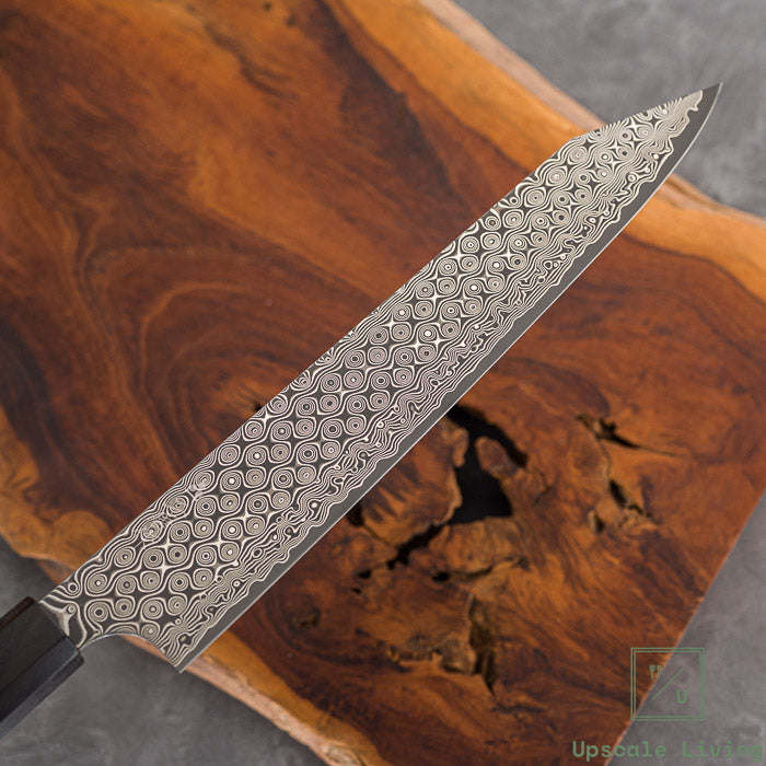 Nigara Hamono Anmon Damascus SG2 Kiritsuke Sujihiki 255mm