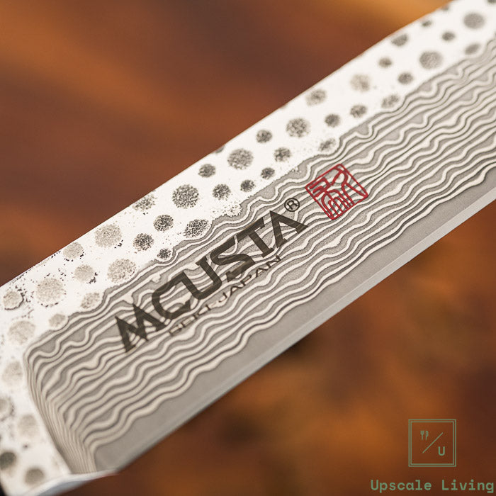 EDC MCUSTA MC-242GD Damascus SPG2 Core Leather/Stingray 10.5