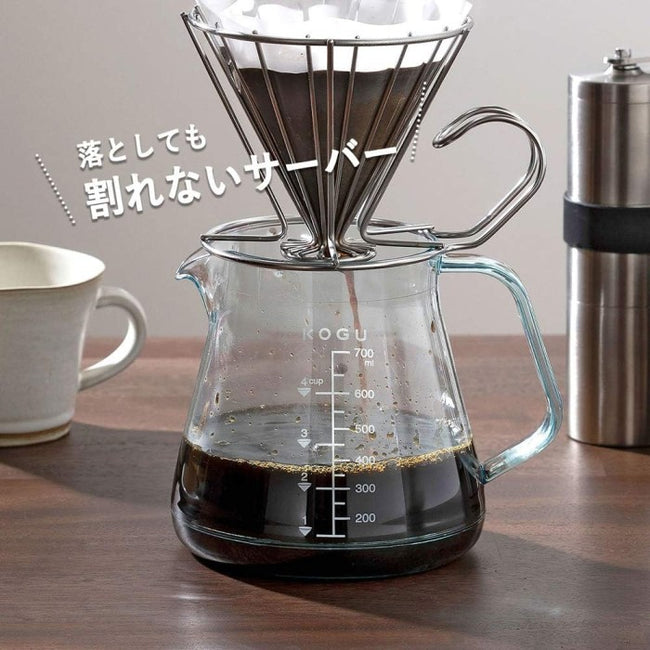 Teko Kopi KOGU Unbreakable Server 700ml Made in Tsubame - Japan