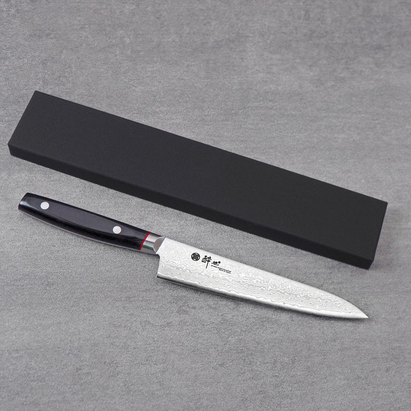 Japanese Knife Suisin Nickel Damascus VG10 Petty 140mm