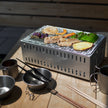 Green Life Japanese Konro Shichirin Grill Portable Stainless 39cm  (Medium)