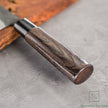 Pisau jepang Motokyuichi Petty Kurouchi 135mm White-2 Steel Chestnut Handle