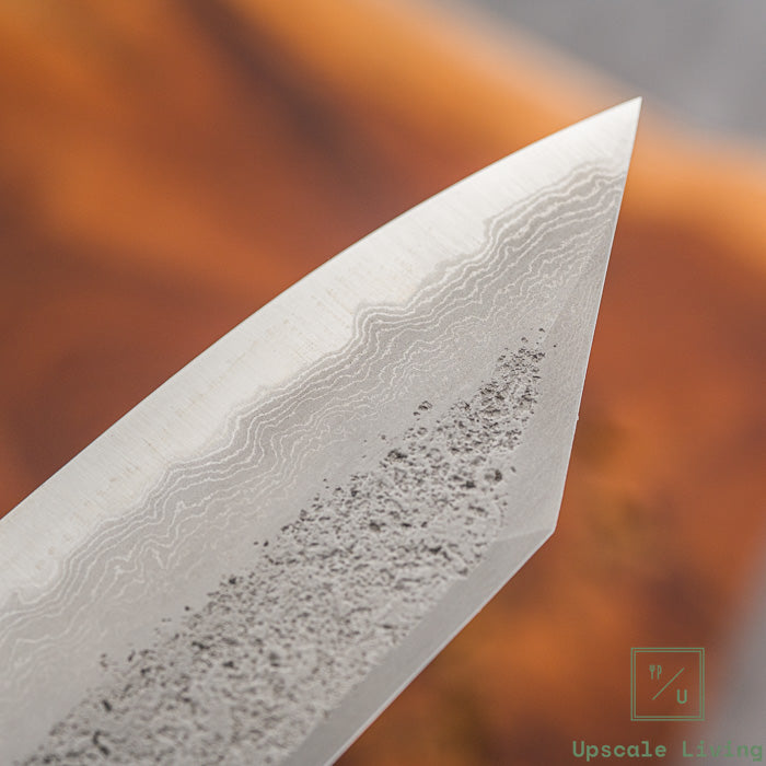 Japanese Knife Nigara x Hatsukokoro  Ryusui Damascus Bunka 180mm