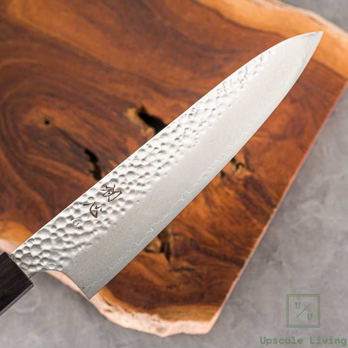 Pisau Dapur Jepang Hatsukokoro Taka VG-10 Tsuchime Damascus Gyuto 210mm