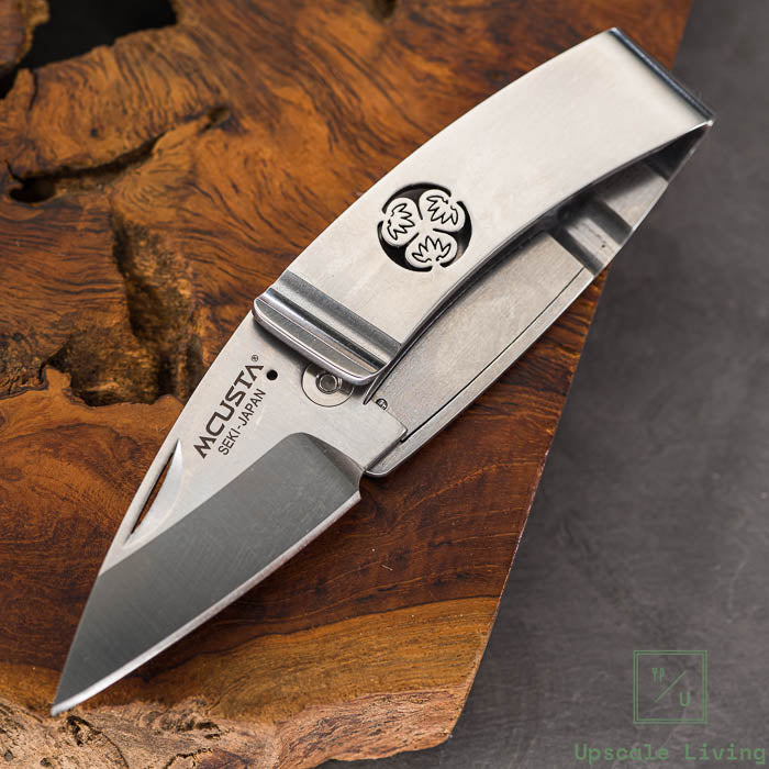 EDC Japanese Folding Knife MCUSTA AUS-8 Kamon Aoi Gentlement's Knife 60mm