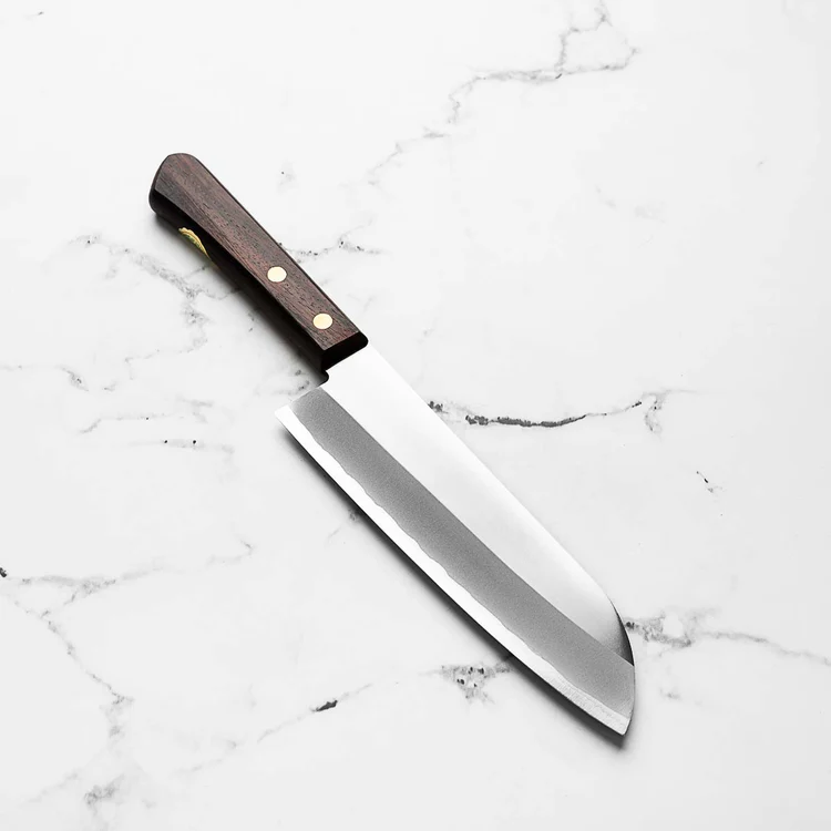 Shibamasa v5 brown santoku 180mm