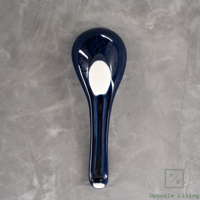 Ginpo Kikka Bankoyaki Ceramic Soup Spoon