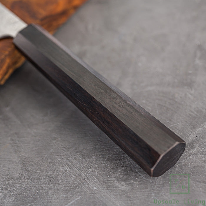 Pisau Dapur Jepang Hatsukokoro Ginrei Silver#3 Steel 3-Layer Nashiji Petty 140mm