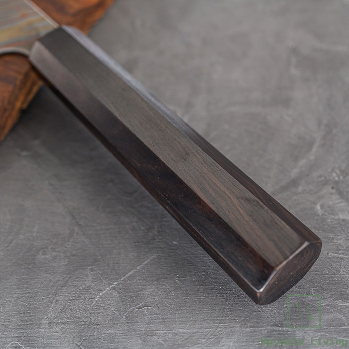 Hatsukokoro Irodori Aogami 2 steel Rainbow Damascus Kurozome Gyuto 240mm