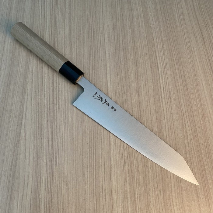 Japanese Artisan Knife Masamoto Shirogami#2 Steel Kiritsuke Gyuto 210mm With Exclusive Saya