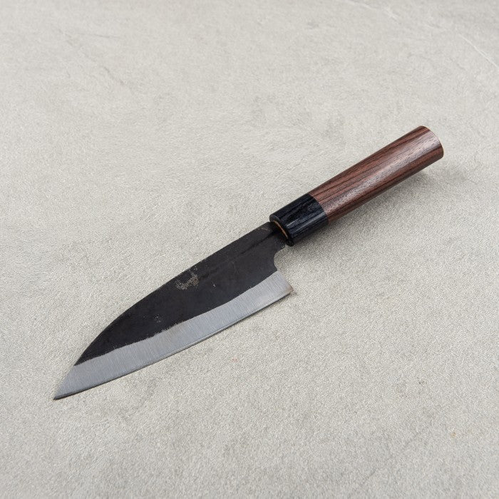 Japanese Knife Yoshida Hamono Aogami#2 Kurouchi Ajikiri 150mm