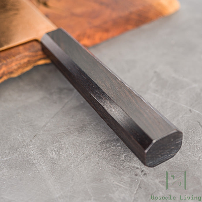 Pisau Dapur Jepang Hatsukokoro Ryuhyo Brown coating SG2 Damascus Gyuto210mm