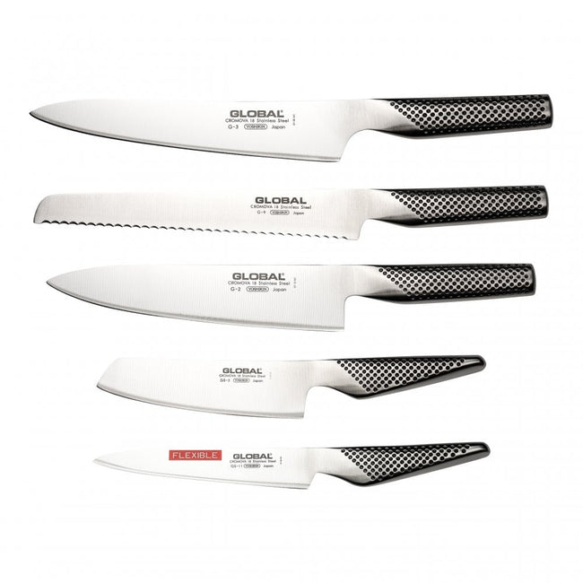 Gift Set of 5 Japanese Knife GLOBAL