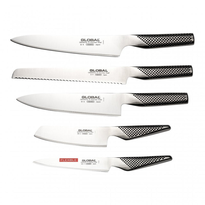Gift Set of 5 Japanese Knife GLOBAL