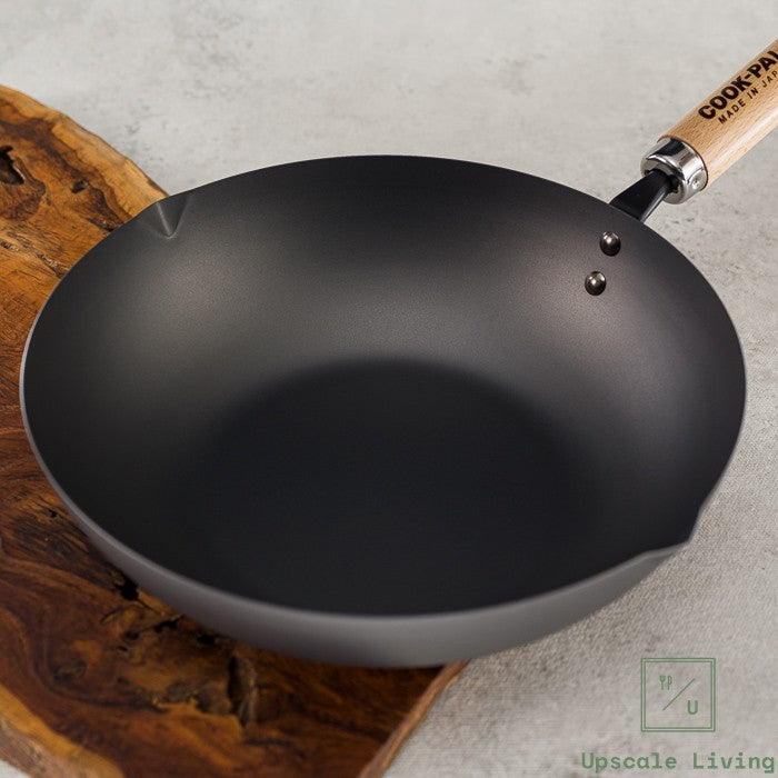 YOSHIKAWA Carbon Steel Deep Frying Pan COOK-PAL