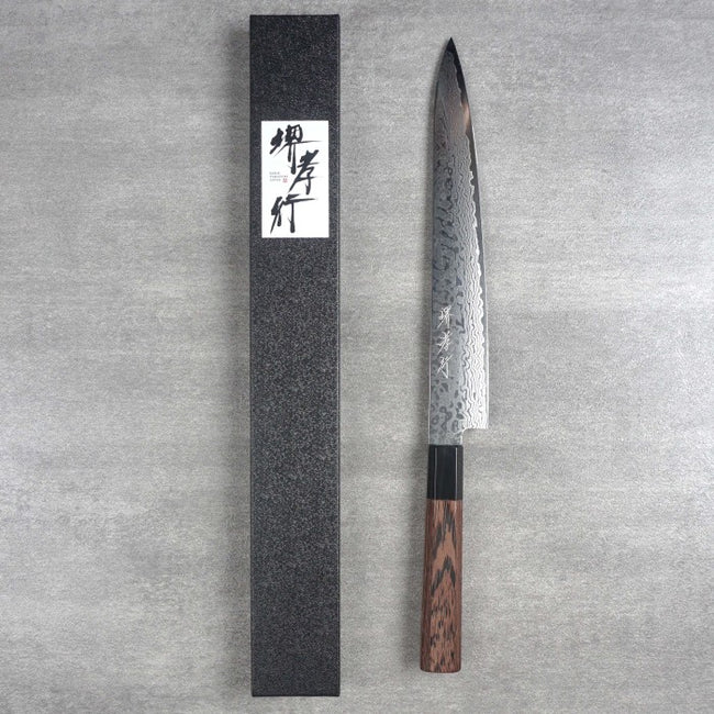 SAKAI TAKAYUKI GINGA ZA-18 69-Layer Damascus Sujihiki 240