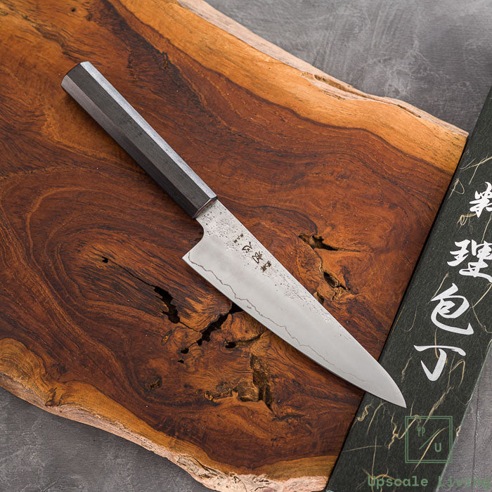 Hatsukokoro Ginrei Silver#3 Steel 3-Layer Nashiji Ko Gyuto 150mm
