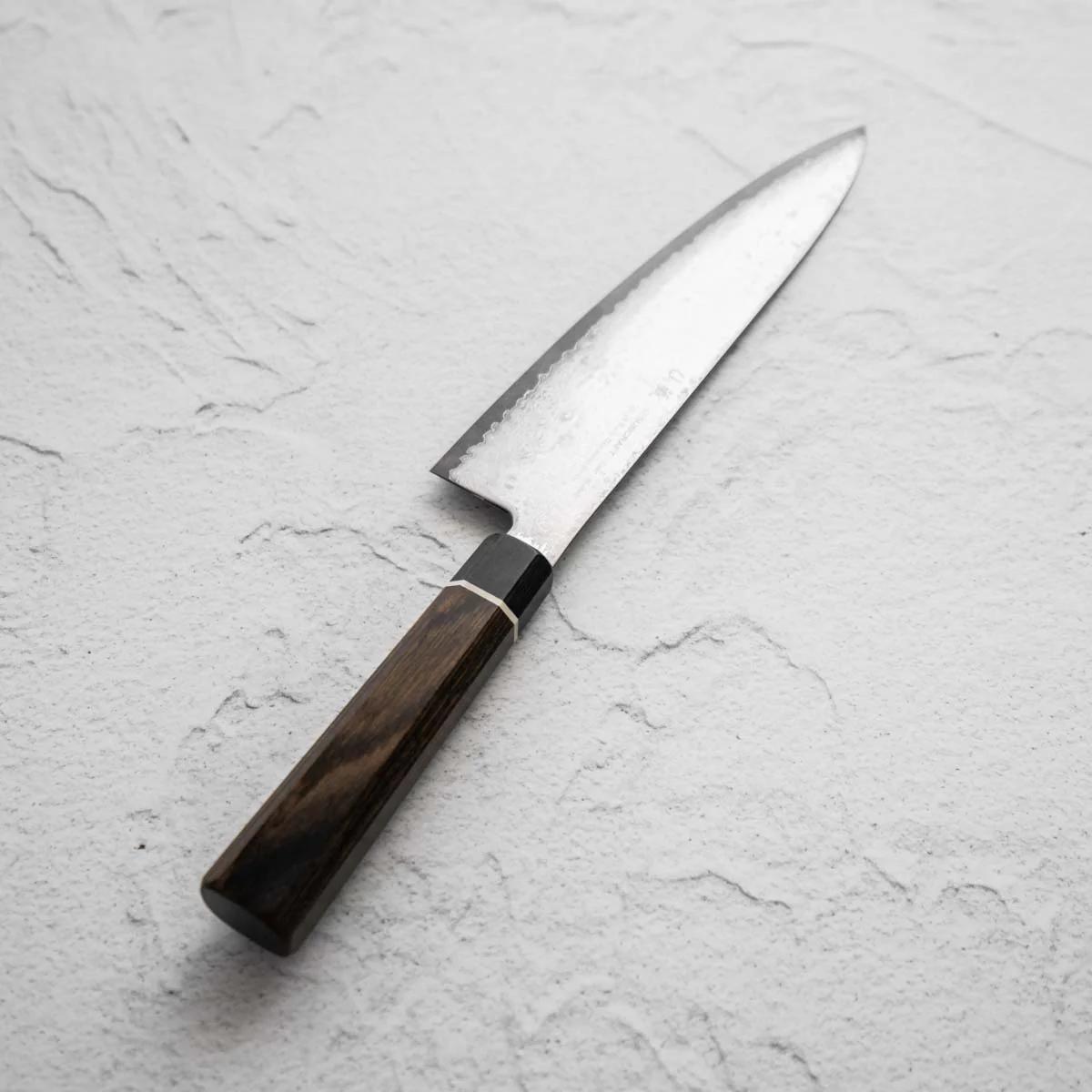 Japanese Knife Suncraft SENZO Black VG10 Damascus Gyuto 200mm