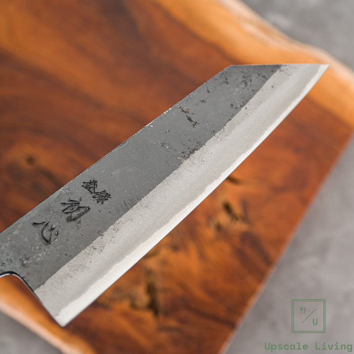 Pisau Dapur Jepang Hatsukokoro Shikkoku Aogami Blue 2 Kurouchi Bunka 165mm