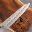 Pisau Dapur Jepang OUL Ginsan Silver#3 Nashiji  Gyuto 210mm Black Oak Handle