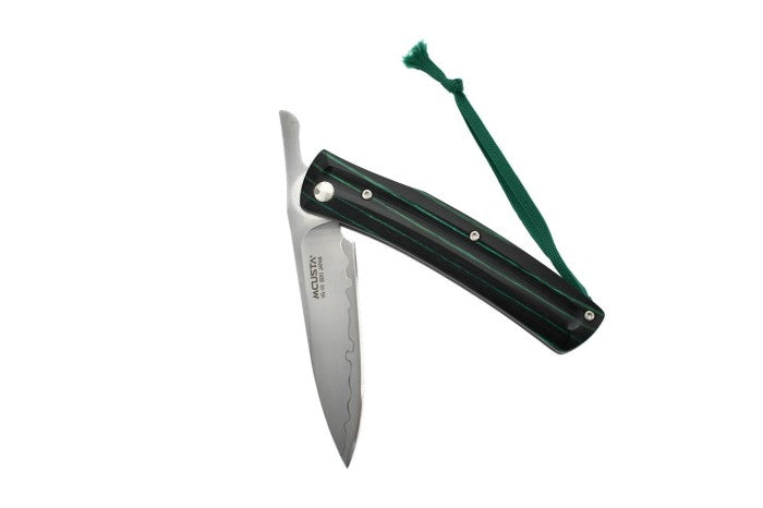EDC Japanese Folding Knife MCUSTA VG10 Friction Folder Green Black