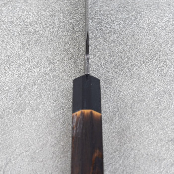 Japanese Knife Mutsumi Hinoura Shirogami#2 SS Kuro-Nashiji Petty 150mm