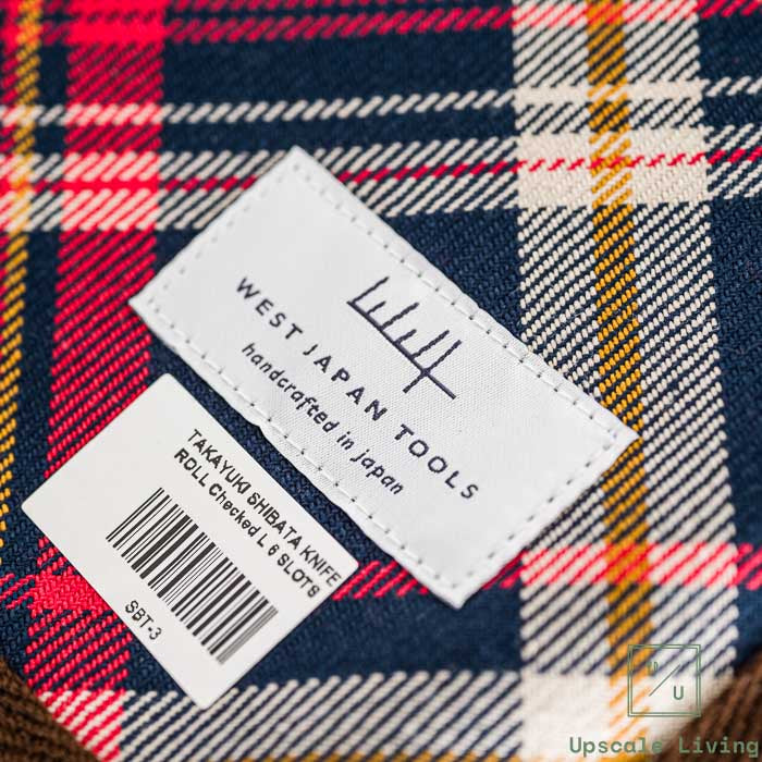 Shibata Takayuki Knife Roll Checked L 6 SLOTS