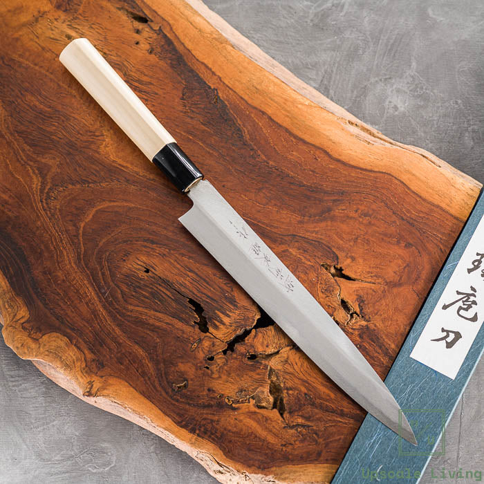Pisau Sushi Kitaoka Aogami#2 Migaki HPC Yanagi 210mm