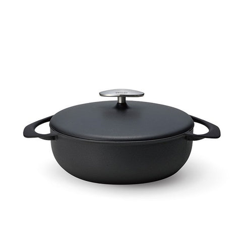 Casserole Pot UNILLOY Casserole Shallow Grey