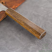 Pisau Dapur Jepang OUL Ginsan Silver#3 Nashiji  Gyuto 210mm Black Oak Handle