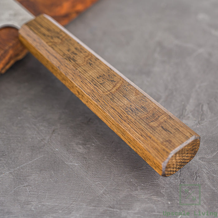 Pisau Dapur Jepang Tsuchime ND440C Matte Gyuto 180mm Oak Handle