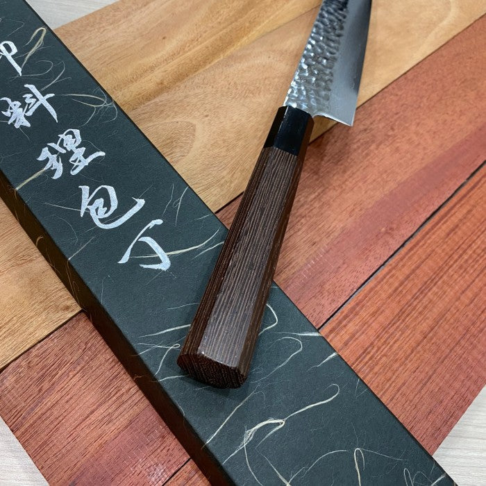 Japanese Knife Hatsukokoro VG-10 Damascus Tsuchime Sujihiki 270mm