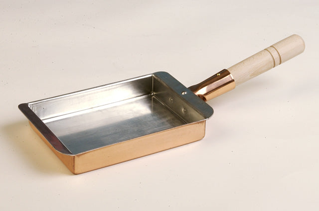 Marushin Copper Ware Wajan Telur Gulung Tembaga Tamagoyaki Pan 13,5cm