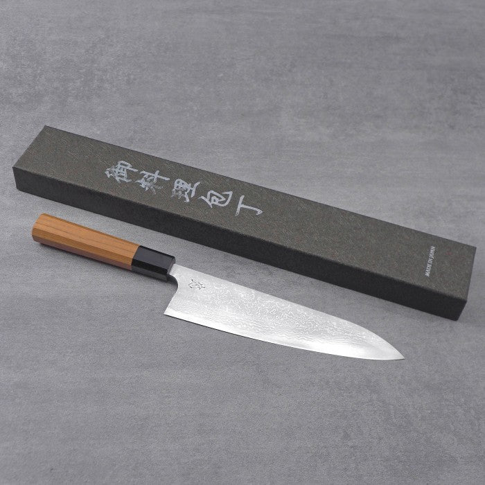 Yoshihiro Yauji Aogami #2 Damascus Gyuto 210mm
