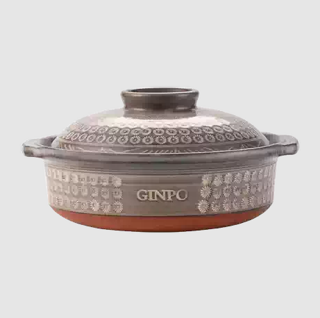 GINPO Kamon Mishima Donabe No.9- brownish Grey 4-5 Pax