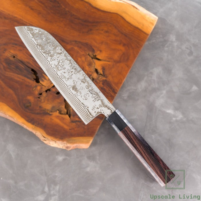 Japanese Knife Yoshida Hamono ZDP189 Damascus Santoku 180mm