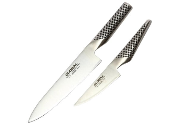 Gift Set Japanese Knife GLOBAL G-2 & GS-1 Chef & Petty