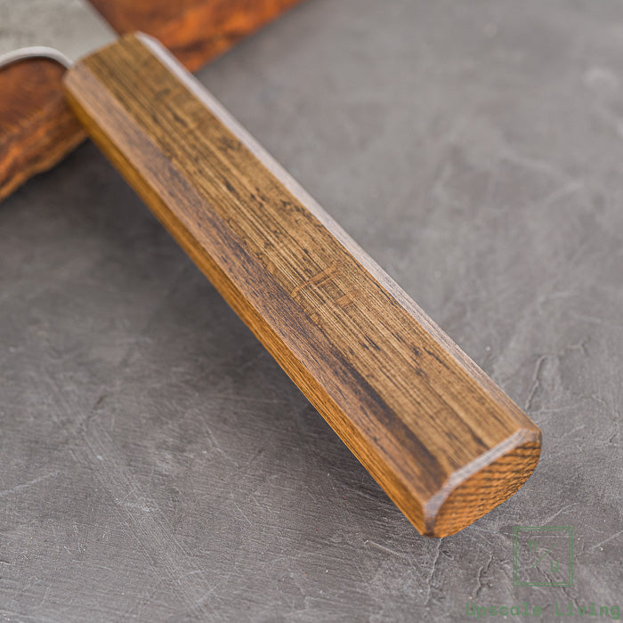 Pisau Dapur Jepang OUL Silver#3 Nashiji Santoku 165mm