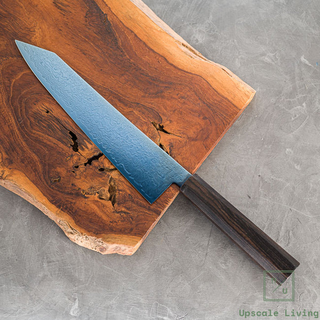 Hatsukokoro Ryuhyo Blue coating SG2 Damascus Kiritsuke Gyuto 240mm