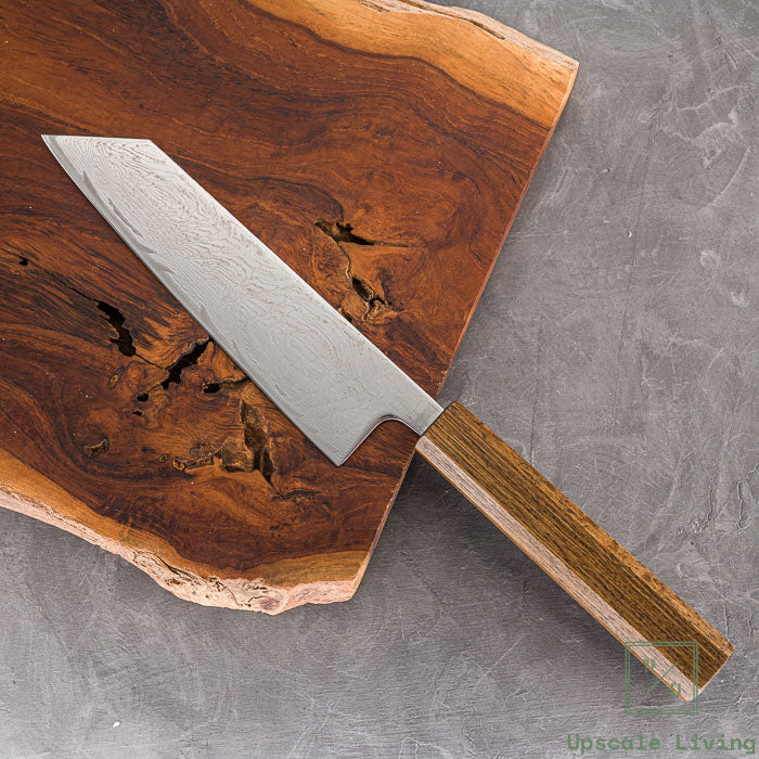 Pisau Dapur Jepang OUL Damascus Uzu Bunka AUS-10A 170mm