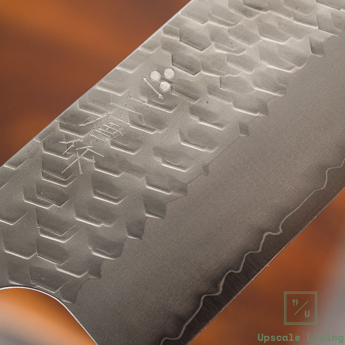 Pisau Dapur Jepang Nigara Hamono SG2 Migaki Tsuchime Kiritsuke Nakiri 180mm
