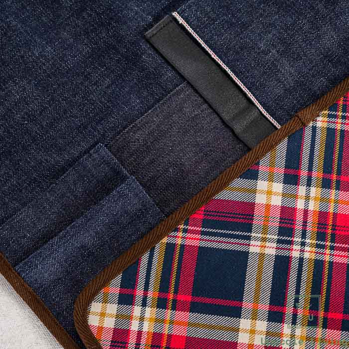 Shibata Takayuki Knife Roll Checked L 6 SLOTS