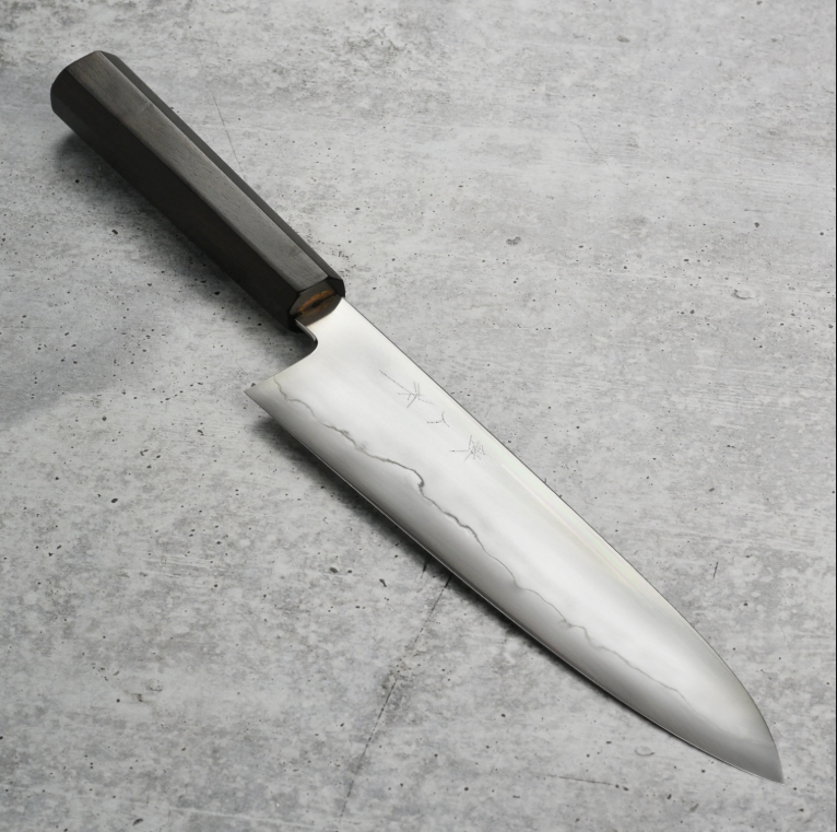 Pisau Dapur Jepang Tetsujin Saku Silver#3 Micro-structural banding Gyuto 240mm