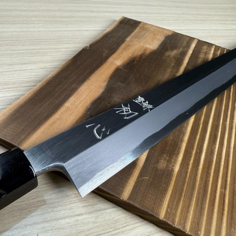 Japanese Artisan Knife Naohito Myojin Shisaragi Shirogami#2 Sakimaru Yanagi 330mm