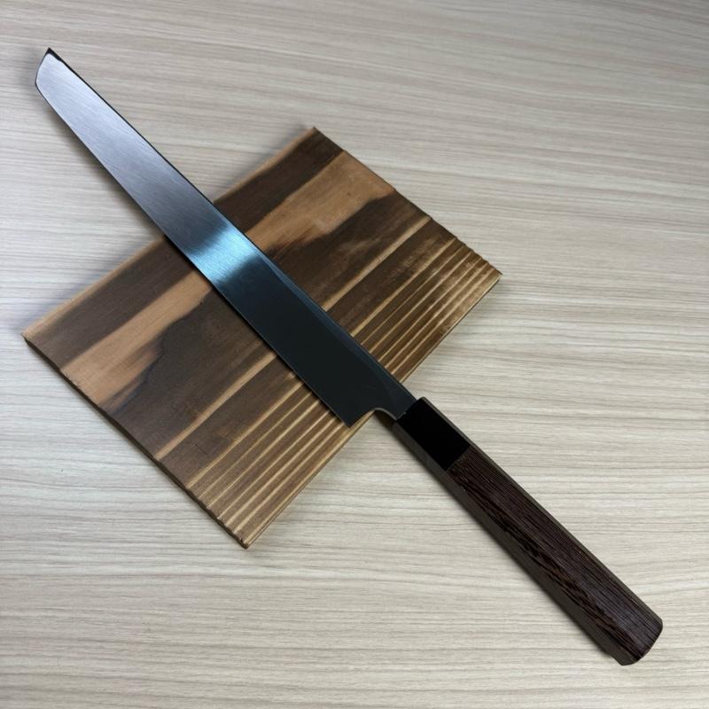 Japanese Artisan Knife Naohito Myojin Shisaragi Shirogami#2 Sakimaru Yanagi 300mm