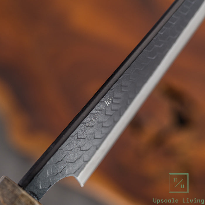 Nigara Hamono SG2 Kurouchi Tsuchime Honenuki 150mm