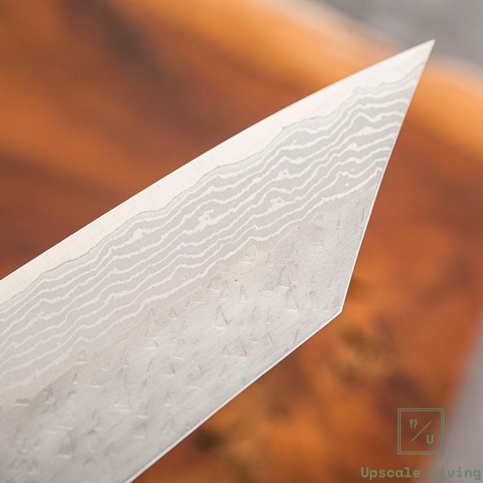 Japanese Knife Nigara Hamono VG10 Damascus Migaki Tsuchime Kiritsuke Gyuto 240mm